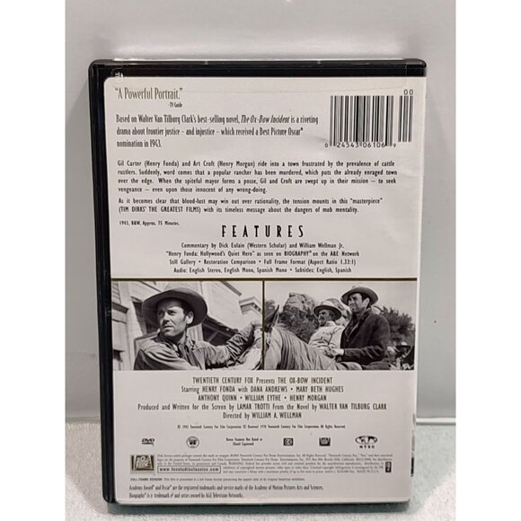 The Ox-Bow Incident DVD Studio Classics 20th Century Fox 1943 Henry Fonda NTSC - Picture 9 of 10